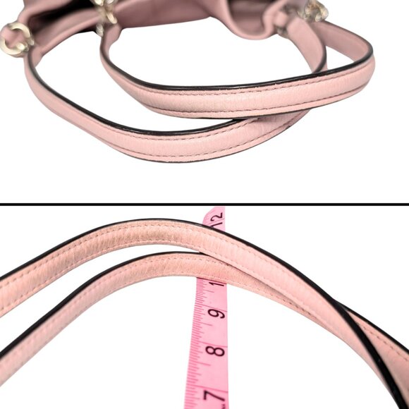 SOLD Coach Pink Pebbled Leather Madison Phoebe Hobo Shoulder Bag F35723 READ - Picture 7 of 12